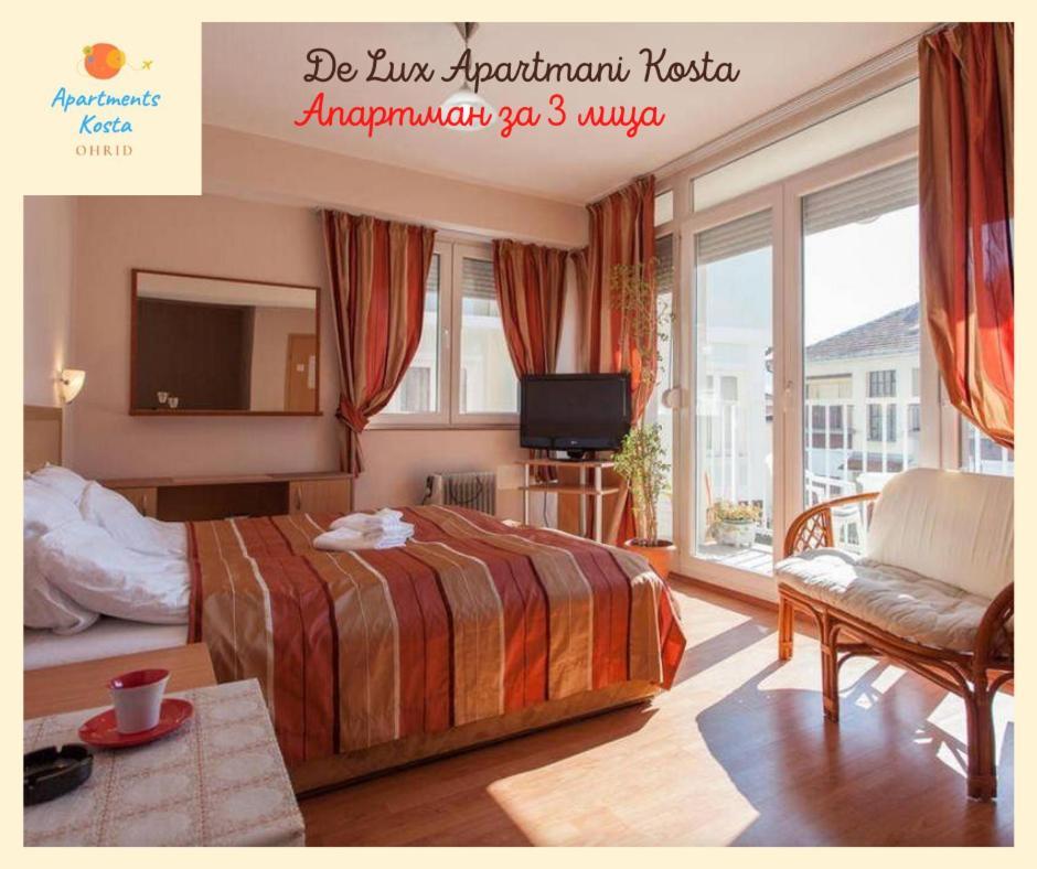 De Lux Apartments Kosta Center Οχρίδα Εξωτερικό φωτογραφία